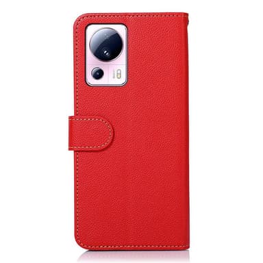 KHAZNEH Plånboksfodral till Xiaomi 13 Lite - Röd/Svart