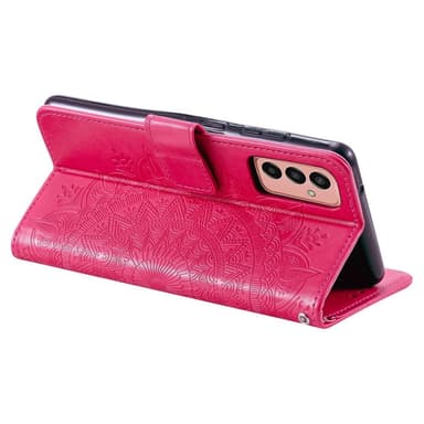 SKALO Samsung A14 4G/5G Mandala Plånboksfodral - Cerise
