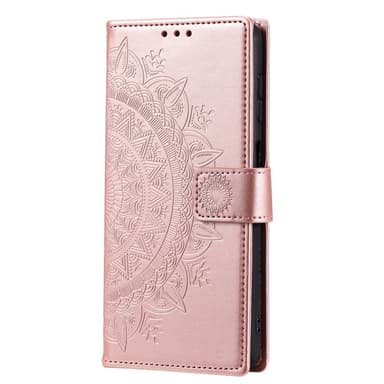 SKALO Samsung A34 5G Mandala Plånboksfodral - Roséguld