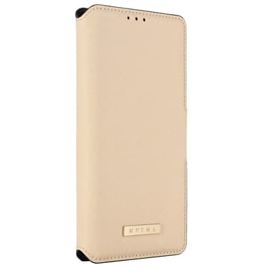 SKALO Samsung A14 4G/5G MUXMA Saffiano PU-Läder Plånboksfodral - Guld