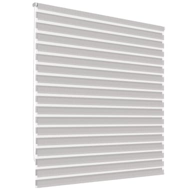 ECD Germany Double rollo klämfix utan borrning 90 x 230 cm Ljusgrå, genomskinlig