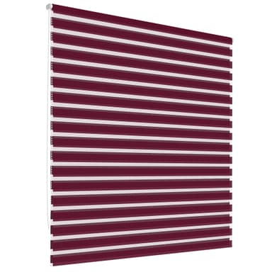 ECD Germany Double rollo-klämfix utan borrning 70 x 230 cm Bordeaux,