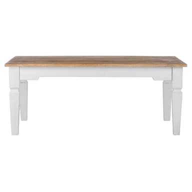 WOMO-DESIGN soffbord Hong Kong 100 x 60 x 40 cm Rektangulär, natur / vit,