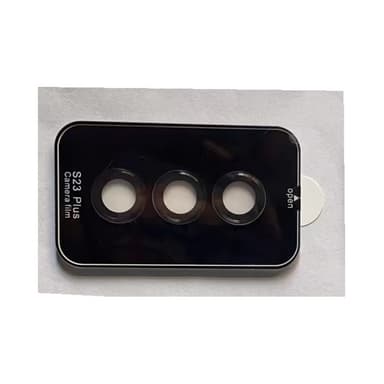 Samsung positioneringsskyddsring + linsskyddsfilm Svart S23/S23+/S23PL