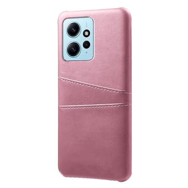 SKALO Xiaomi Redmi Note 12 4G PU-Läder Korthållare Skal - Roséguld