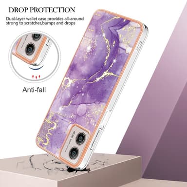 SKALO Motorola Moto G53 5G Marmor TPU-skal - Motiv 2