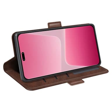 SKALO Xiaomi 13 Lite Premium Plånboksfodral - Brun