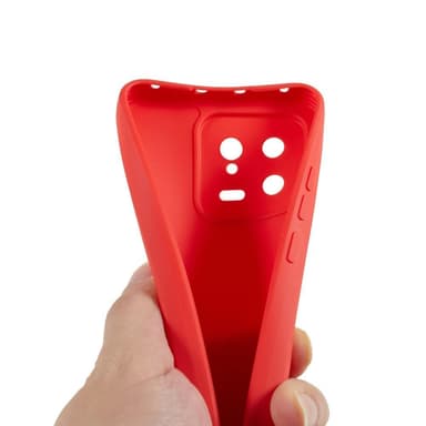 SKALO Xiaomi 13 5G Ultratunn TPU-Skal - Röd