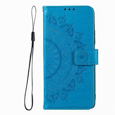 SKALO Xiaomi Redmi Note 12 Pro 5G Mandala Plånboksfodral - Blå