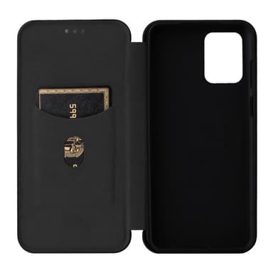 SKALO Motorola Moto G23 4G Carbon Fiber Plånboksfodral - Svart