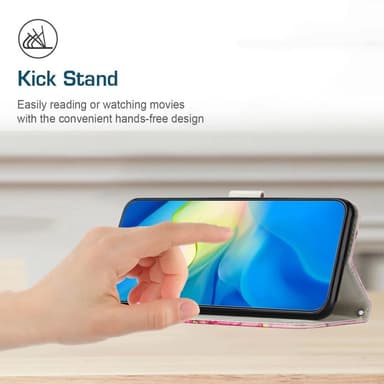 SKALO Motorola Moto G53 5G Marmor 3D Plånboksfodral