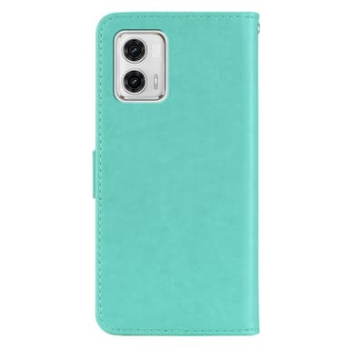 SKALO Motorola Moto G23 4G Mandala Owl Plånboksfodral - Turkos