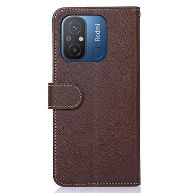 KHAZNEH Plånboksfodral till Xiaomi Redmi 12C - Brun/Blå