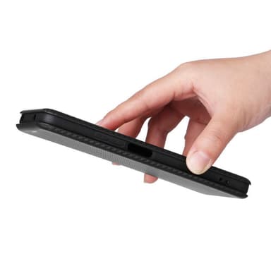SKALO Xiaomi Redmi Note 12 4G Carbon Fiber Plånboksfodral - Svart