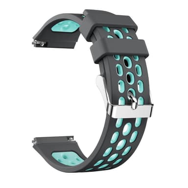 Dubbelfärg mjuk silikonarmband för Huawei Watch GT 2e - grå/grön