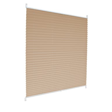 Veckad blinda Roman blinda Plisee Klemmfix grädde 75x100cm utan att borra
