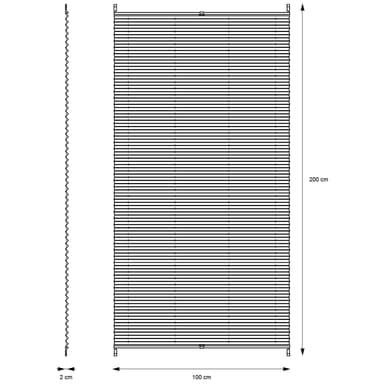 ECD Germany Pläterad klämfix utan borrning 100x200cm Bordeaux Viewpt Sun och ser