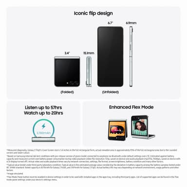 Samsung Galaxy Z Flip5 5G smartphone 8/256GB (Cream)