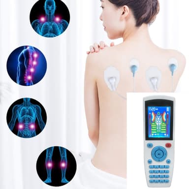 TENS maskin muskelstimulator 16 massagelägen Vit