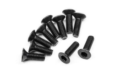 Flat Head Screw M2.5X8Mm (Hex Socket/10Pcs)