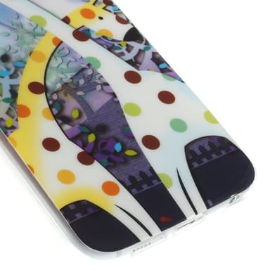 TPU Skal Samsung Galaxy S6 - Two Cartoon Giraffes