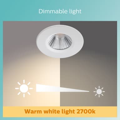 Dive LED-spot 85mm 5,5W 350lm 2700K dim IP65