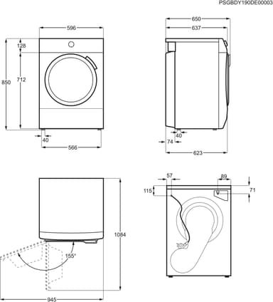 Electrolux Serie 200 Torktumlare EW2H318E1 (8kg)