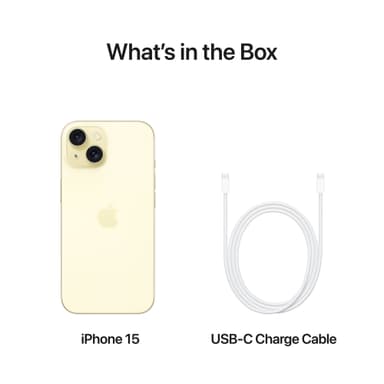 iPhone 15 – 5G smartphone 256GB gul
