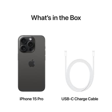 iPhone 15 Pro 5G smartphone 1TB svart titan