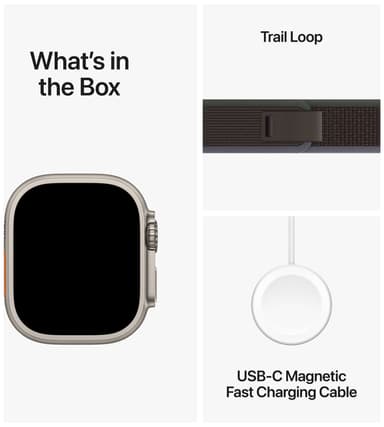Apple Watch Ultra 2 49mm GPS+CEL Titanium S/M (Blue/Black/Trail Loop)