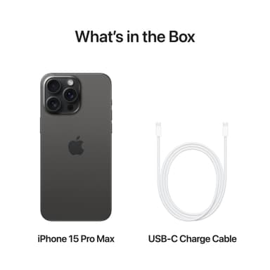 iPhone 15 Pro Max 5G smartphone 1TB svart titan