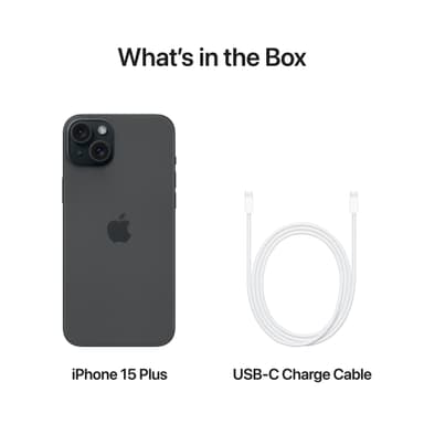 iPhone 15 Plus – 5G smartphone 128GB svart