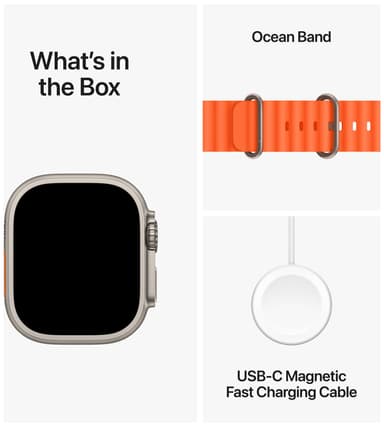 Apple Watch Ultra 2 49mm GPS+CEL Titanium (Orange/Ocean Band)