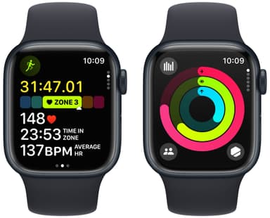 Apple Watch S9 41mm GPS+CEL (Midnight Alu/Midnight sportband) M/L