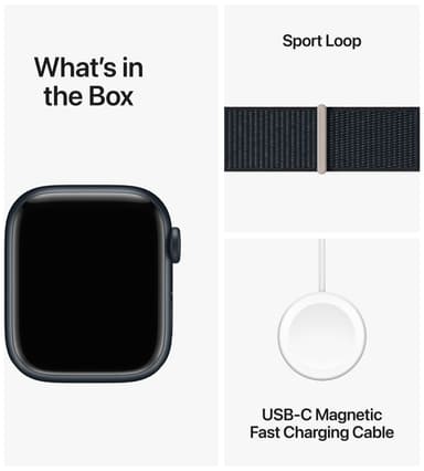 Apple Watch S9 41mm GPS+CEL (Midnight Alu/Midnight sportloop)