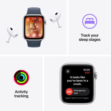 Apple Watch SE 2nd Gen 44mm LTE (Midnight Alu/Midnight sportloop)