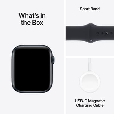 Apple Watch SE 2nd Gen 44mm GPS (Midnight Alu/Midnight sportband S/M)