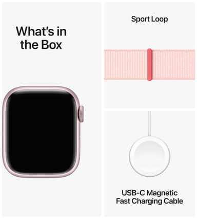 Apple Watch S9 41mm GPS (Pink Alu/Light Pink sportloop)
