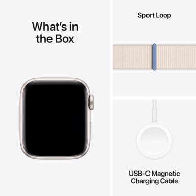 Apple Watch SE 2nd Gen 40mm GPS (Starlight Alu/Starlight sportloop)