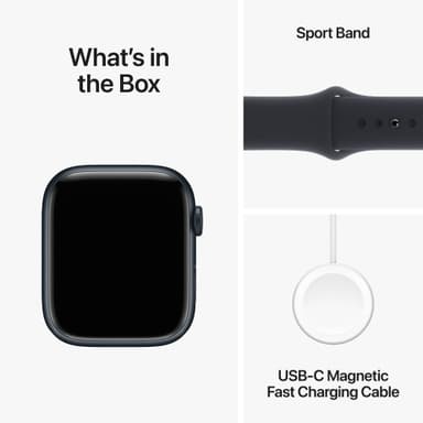 Apple Watch S9 45mm GPS+CEL (Midnight Alu/Midnight sportband) M/L