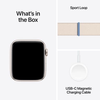Apple Watch SE 2nd Gen 44mm GPS (Starlight Alu/Starlight sportloop)