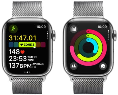 Apple Watch S9 41mm GPS+CEL (Silver Stainless/Silver Milanese)