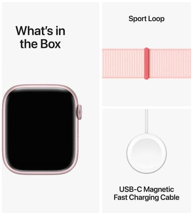 Apple Watch S9 45mm GPS+CEL (Pink Alu/ Light Pink sportloop)