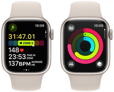 Apple Watch S9 41mm GPS (Starlight Alu/Starlight sportband) S/M