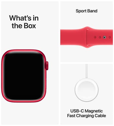 Apple Watch S9 45mm GPS (PRODUCT)RED Alu/(PRODUCT)RED sportband) M/L