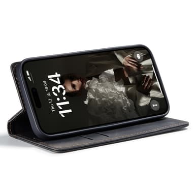 CASEME Plånboksfodral iPhone 16 Plus - Svart