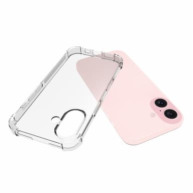 Fodral Skal för iPhone 16 Stötdämpade Förstärkta hörn TPU