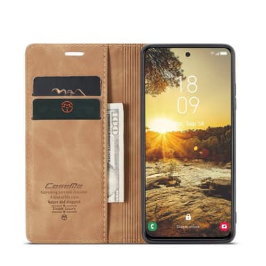 CASEME Plånboksfodral Samsung Galaxy S24 FE - Brun