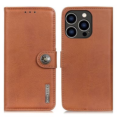 KHAZNEH för iPhone 16 Pro Plånboksfodral - Brun