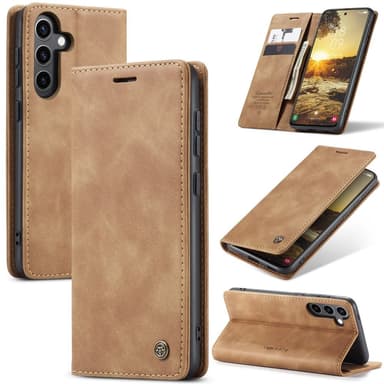 CASEME Plånboksfodral Samsung Galaxy S24 FE - Brun